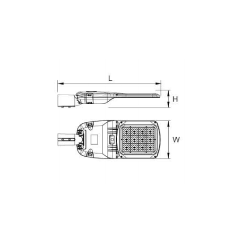 Aluminum Outdoor Street Light Housing 6500K