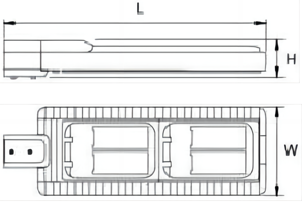 60W Die Casting 6000K stree tlight empty housing