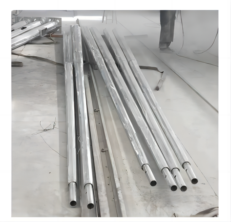 Galvanized And Powder Coated Street Lighting Pole 5m